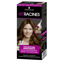 Pack de 2 - Kit Racines - Coloration Racines Permanente - Châtain Doré R2