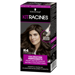 Pack de 2 - Kit Racines - Coloration Racines Permanente - Châtain Foncé R4
