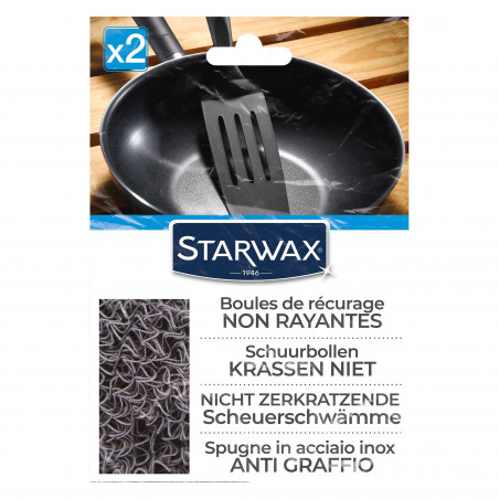 Pack de 12 - Starwax - Boules récurantes non rayantes X2 Pack de 12 - Starwax - Boules récurantes non rayantes X2