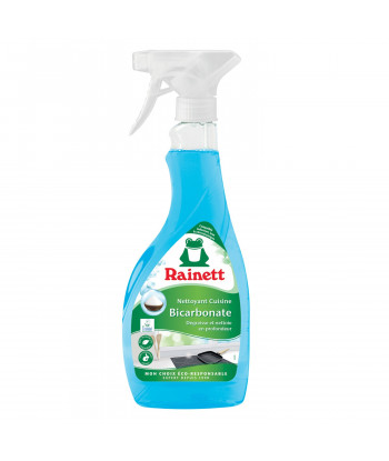 Pack de 8 - Rainett Nettoyant Cuisine Dégraissant Ecologique Bicarbonate  - Spray Eco...