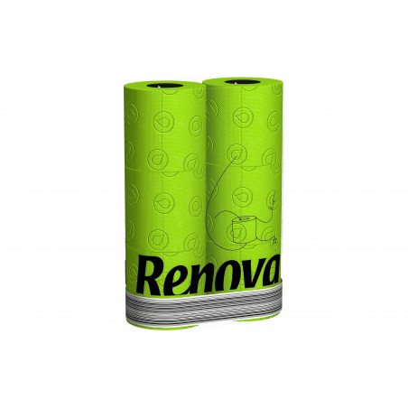 Pack de 3 - Renova - 6 rouleaux de Papier Hygiénique Green 3 plis