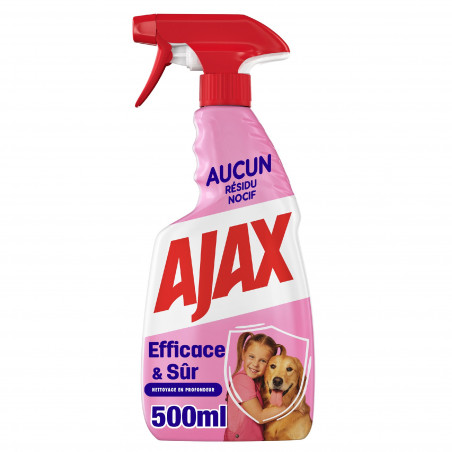 Nettoyant ménager spray Ajax efficace & sur - 500 ml