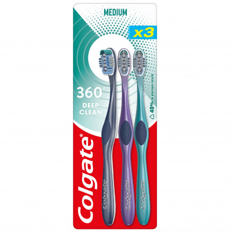 Brosses à dents Colgate Deep clean Medium