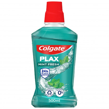 Bain de bouche sans alcool Colgate Plax 24h fraicheur - 500ml