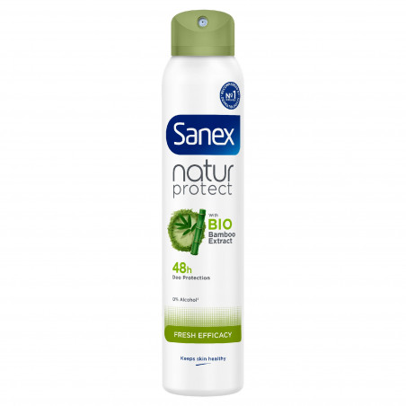Déodorant Sanex Natur Protect Fresh efficacité 48h bio spray 200ml