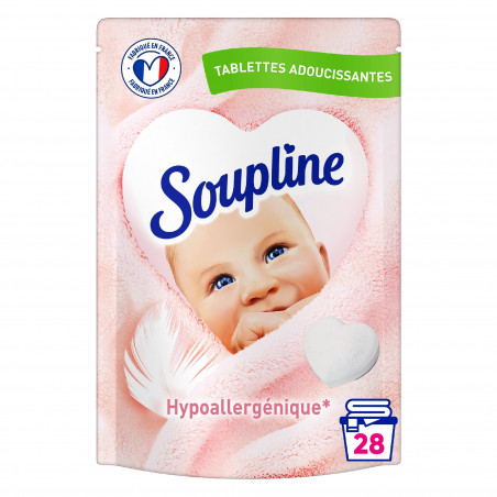 Soupline Tablettes Adoucissantes Cœurs Hypoallergénique - 28 pièces