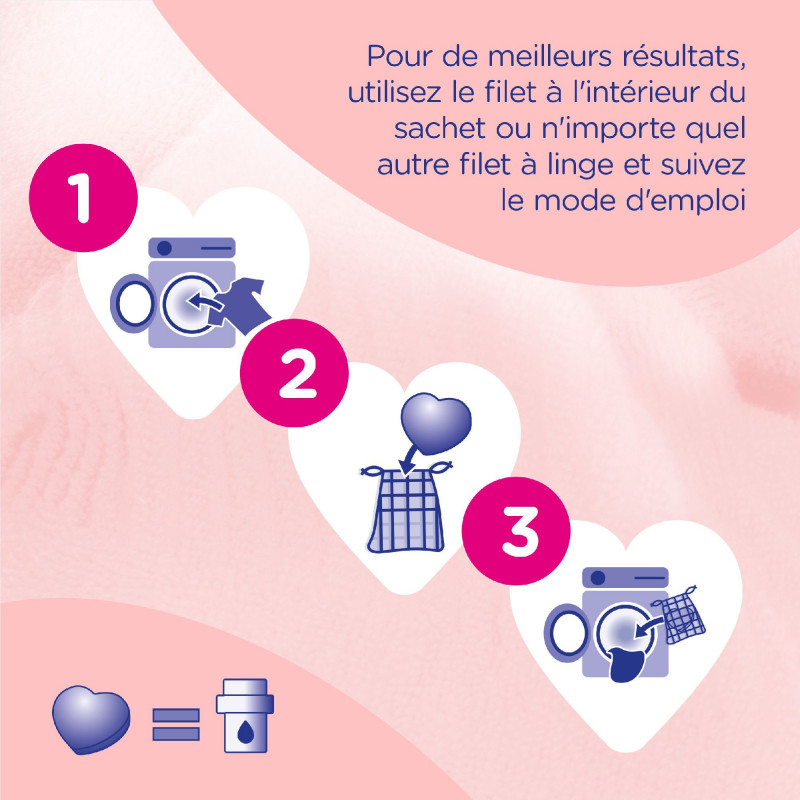 Soupline Tablettes Adoucissantes Cœurs Hypoallergénique - 28 pièces