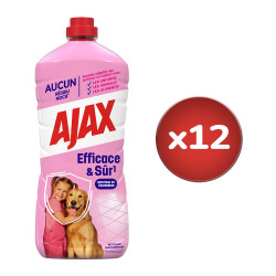 Pack de 12 - Nettoyant Ménager Sol & Multi Surfaces Ajax efficace & sur - 1