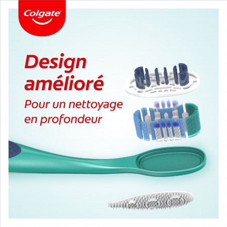 Pack de 12 - Brosses à dents Colgate Deep clean Medium