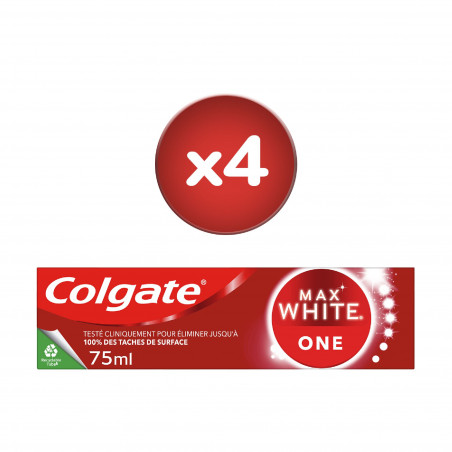 Pack de 2 - Dentifrice blancheur Colgate Max White One Pack de 2 - Dentifrice blancheur Colgate Max White One