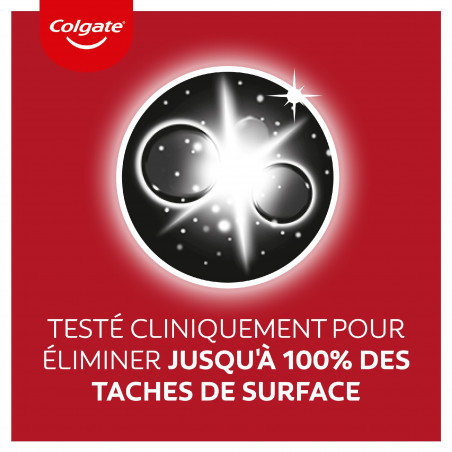 Pack de 2 - Lot de 2 Dentifrices blancheur Colgate Max White Charbon actif