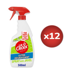 Pack de 12 - Nettoyant Ménager La Croix Cuisine Spray Désinfectant Javel - 500ml
