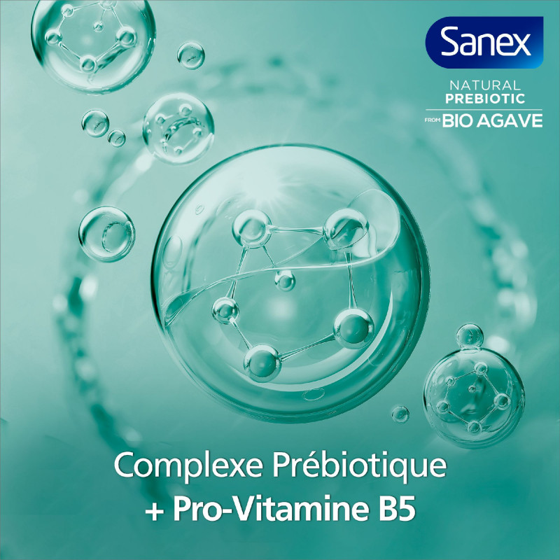 Pack de 6 - Gel douche Sanex Bio Agave revitalisant 250ml