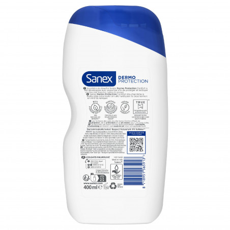 Pack de 12 - Gel douche Sanex DermoProtecteur Protection - 400 ml