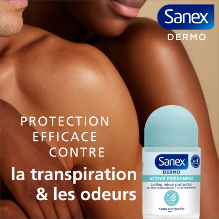 Pack de 6 - Déodorant Sanex active freshness Bille - 50ml Pack de 6 - Déodorant Sanex active freshness Bille - 50ml