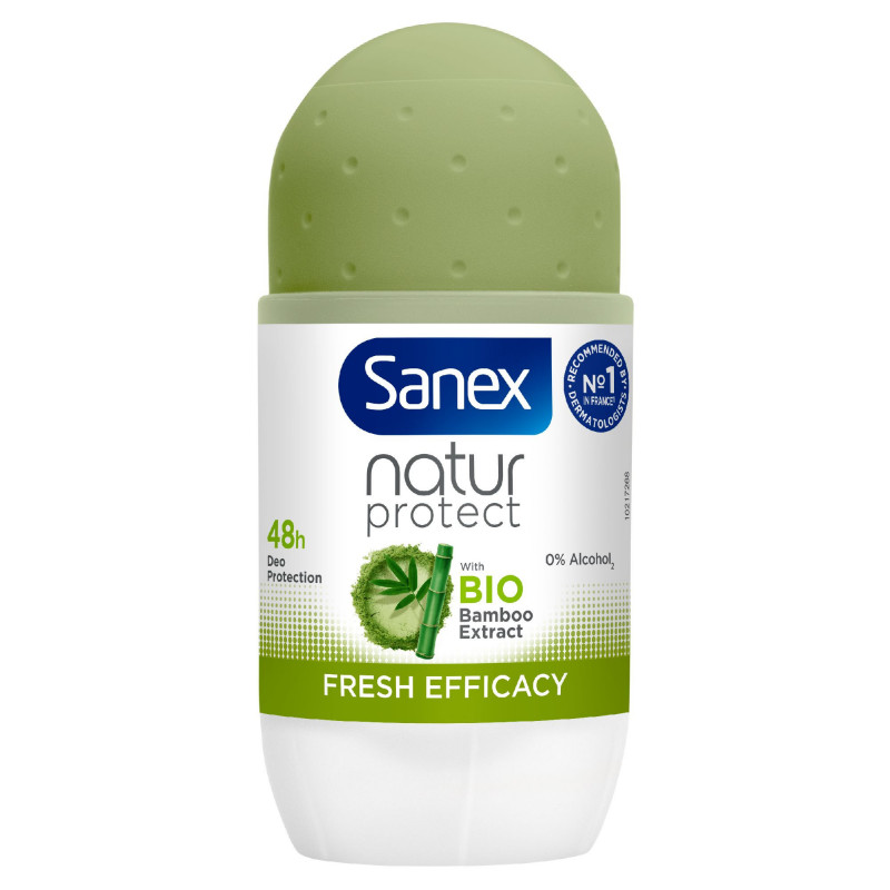 Pack de 6 - Déodorant Sanex Natur Protect bio fresh efficacy Bille - 50ml