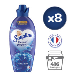 Pack de 8 - Adoucissant concentré Soupline 3D Moments Magiques Câlin d'Amour - 1