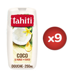Pack de 3 - Gels douche Tahiti coco & huile de coco