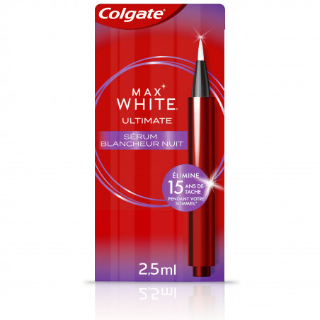 Colgate Max White Ultimate Sérum blancheur nuit 2,5 ml Colgate Max White Ultimate Sérum blancheur nuit 2,5 ml
