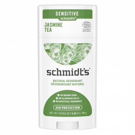 Pack de 3 - Schmidts Déodorant Stick Peau Sensible Thé au Jasmin 58ml Pack de 3 - Schmidts Déodorant Stick Peau Sensible Thé au Jasmin 58ml