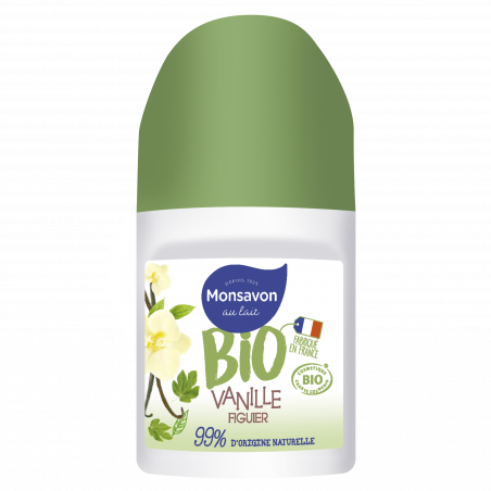 Pack de 3 - Monsavon Déodorant Femme Bille Senteur Vanille Fleur Figuier Bille 50ml Pack de 3 - Monsavon Déodorant Femme Bille Senteur Vanille Fleur Figuier Bille 50ml