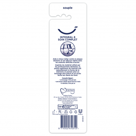 Pack de 3 - Signal Integral 8 Brosse à Dents Soin Complet Souple x2
