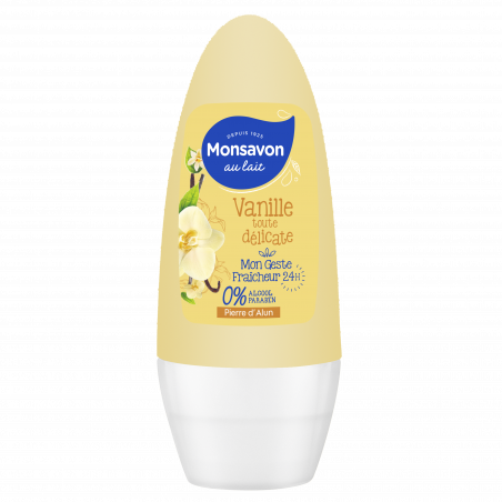 Pack de 3 - Monsavon Deo bille vanille 50 Ml Pack de 3 - Monsavon Deo bille vanille 50 Ml