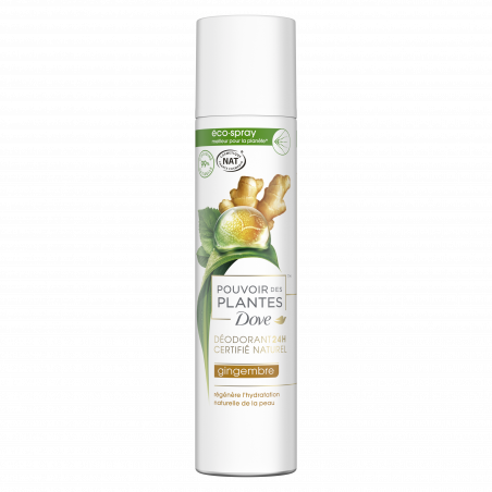 Pack de 3 - DOVE Nat Pouvoir des Plantes Gingembre Eco-spray 75ml Pack de 3 - DOVE Nat Pouvoir des Plantes Gingembre Eco-spray 75ml