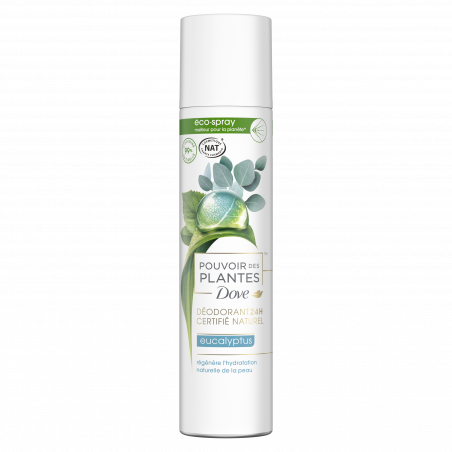 Pack de 3 - DOVE Nat Pouvoir des Plantes Eucalyptus Eco-Spray 75ml Pack de 3 - DOVE Nat Pouvoir des Plantes Eucalyptus Eco-Spray 75ml