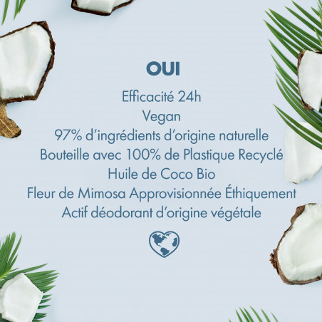 Pack de 3 - Love Beauty And Planet Déodorant Roll On Fraicheur