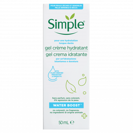Pack de 3 - Simple Crème Hydratante Waterboost 50ml