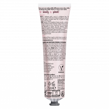 Pack de 3 - LOVE BEAUTY AND PLANET Dentifrice Rose Aloe Vera Protection Complete 75ml