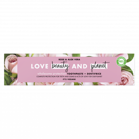 Pack de 3 - LOVE BEAUTY AND PLANET Dentifrice Rose Aloe Vera Protection Complete 75ml