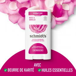 Pack de 3 - Schmidt's Déodorant Stick Rose & Vanille 75g 2