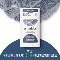 Pack de 3 - Schmidt's Déodorant Stick Vegan Charbon & Magnésium 75g 2