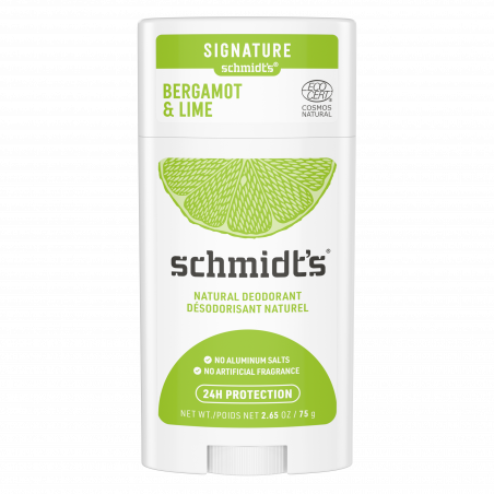 Pack de 3 - Schmidt's Déodorants Sticks Bergamote & Lime Ingrédients Naturels