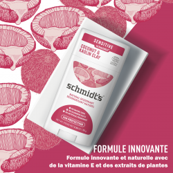 Pack de 3 - SCHMIDT'S Déodorant d'origine naturelle Argile & Noix de coco Stick 75g 2