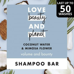 Pack de 3 - Love Beauty And Planet Shampooing Solide Vague Volumisante Eau de...