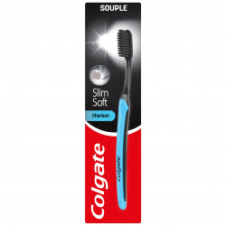 Pack de 12 - Colgate - Brosse à dents  Slimsoft Active Charbon x1