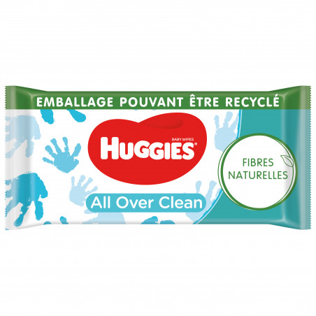 Huggies - ALL OVER CLEAN - Lingette bébé x 56 Huggies - ALL OVER CLEAN - Lingette bébé x 56