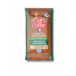 O'Cedar Lingettes Nettoyantes bois x20
