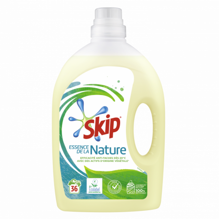 Pack de 4 Skip Lessive Liquide Essence de la Nature 1,98l 36 Lavages
