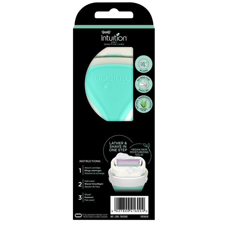 Pack de 2 - Wilkinson - Intuition 2in1 Sensitive Care - Rasoir pour femme