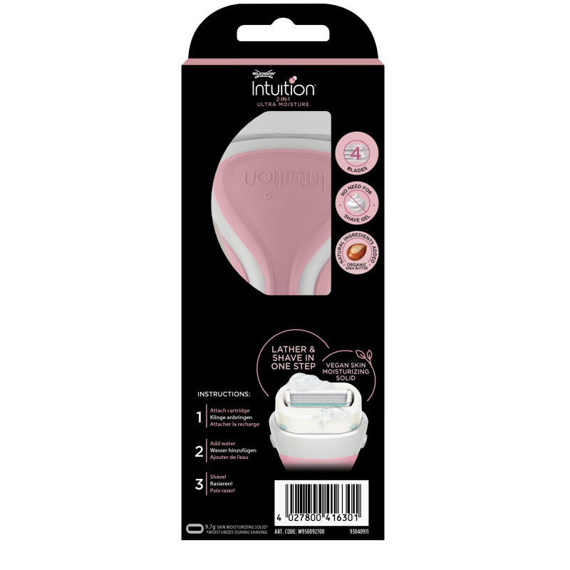 Pack de 2 - Wilkinson - Intuition 2in1 Ultra Moisture - Rasoir pour femme