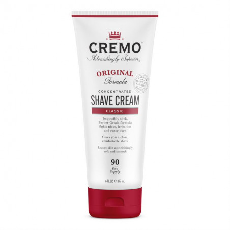Pack de 2 - CREMO - Original Crème à Raser Concentrée Pour Homme | Anti-Feu du Rasoir | 177ml