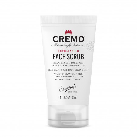 Pack de 2 - CREMO - Exfoliant Visage | Soin Pour Homme | À Base de Coquilles de Noix | 118ml