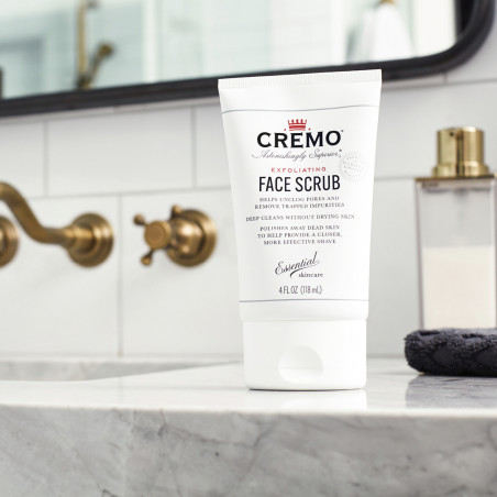 Pack de 2 - CREMO - Exfoliant Visage | Soin Pour Homme | À Base de Coquilles de Noix | 118ml