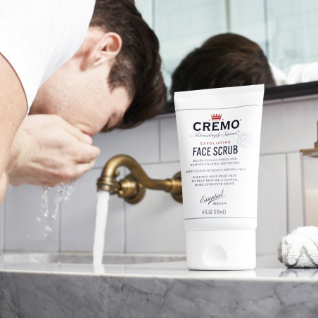 Pack de 2 - CREMO - Exfoliant Visage | Soin Pour Homme | À Base de Coquilles de Noix | 118ml