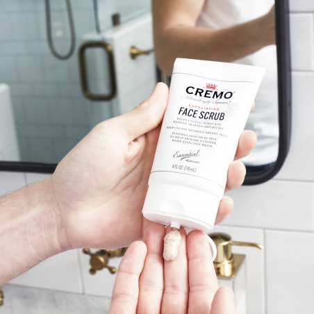 Pack de 2 - CREMO - Exfoliant Visage | Soin Pour Homme | À Base de Coquilles de Noix | 118ml