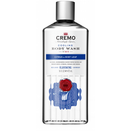 Pack de 3 - CREMO - Cooling Gel Douche | Agrumes & Feuilles de Menthe | Énergisant & Rafraîchissant | 473ml Pack de 3 - CREMO - Cooling Gel Douche | Agrumes & Feuilles de Menthe | Énergisant & Rafraîchissant | 473ml